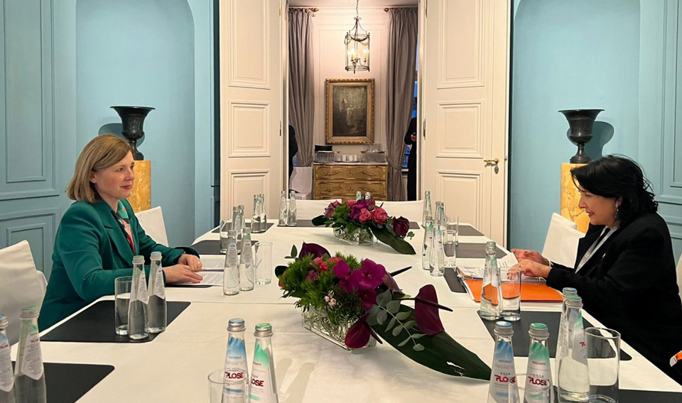 Саломе Зурабишвили обсудила процесс европейской интеграции Грузии с вице-президентом Еврокомиссии Верой Журовой
