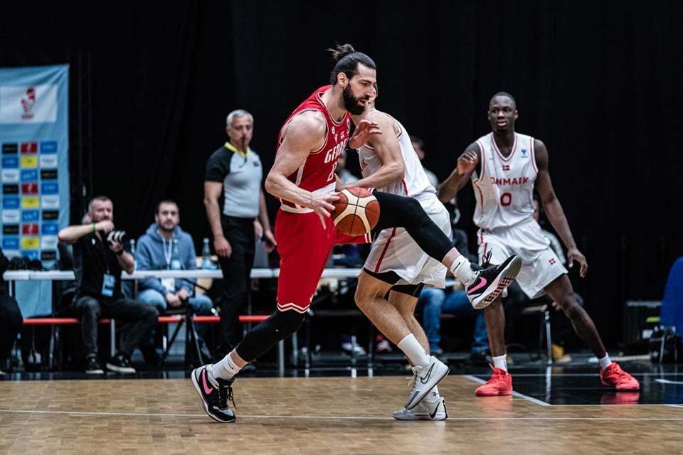 Сборная Грузии по баскетболу проиграла Дании в первом матче отборочного турнира Евробаскета-2025 #1TVSPORT