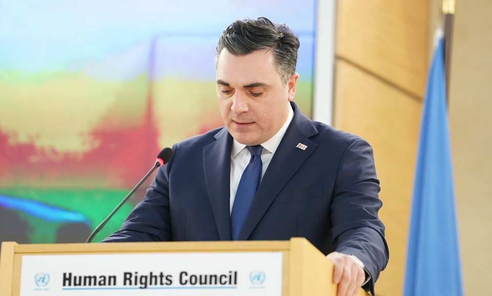Georgian FM delivers speech at 55th session of UN Human Rights Council