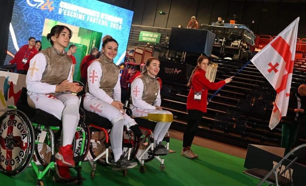Georgian wheelchair fencers claim bronze at Wheelchair Fencing European Championships