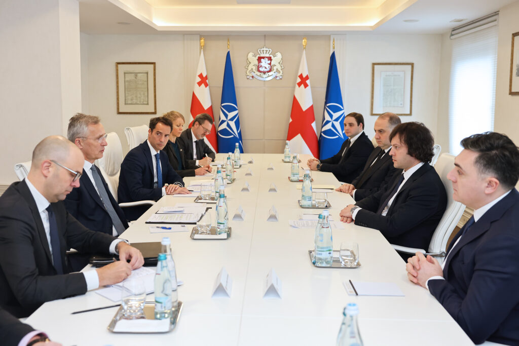 Ираклий Кобахидзе встретился с генеральным секретарем НАТО Йенсом Столтенбергом