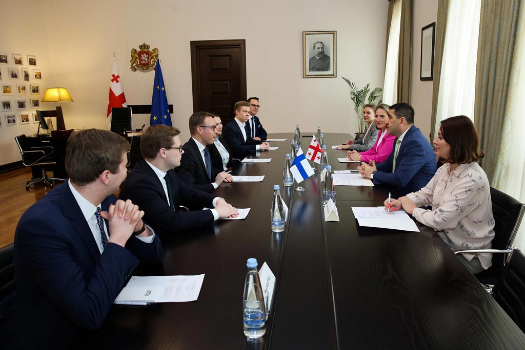 Parliament Speaker meets chair of Finnish Parliament's Friend Group with Georgia
