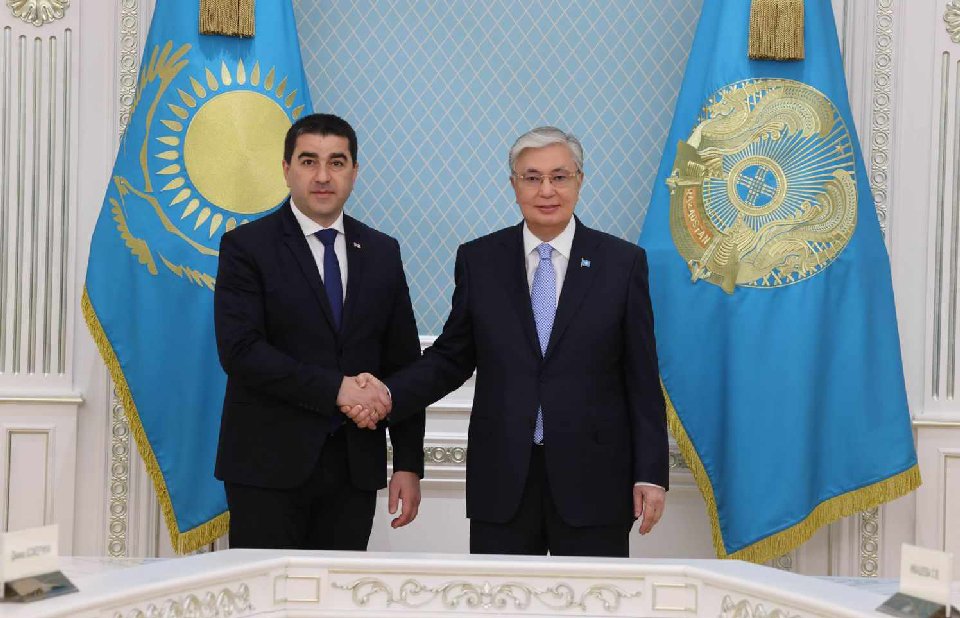 Шалва Папуашвили встретился с президентом Казахстана