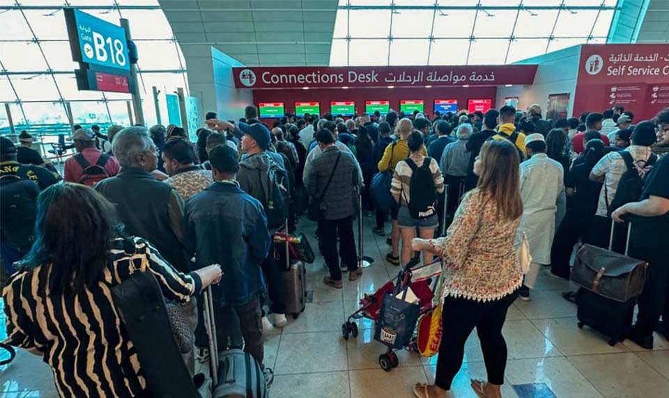 Güclü yağış və daşqınlara görə Dubay Hava Limanının fəaliyyəti üçüncü gündür yubanır