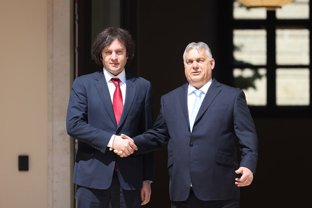 Georgian PM meets Hungarian colleague