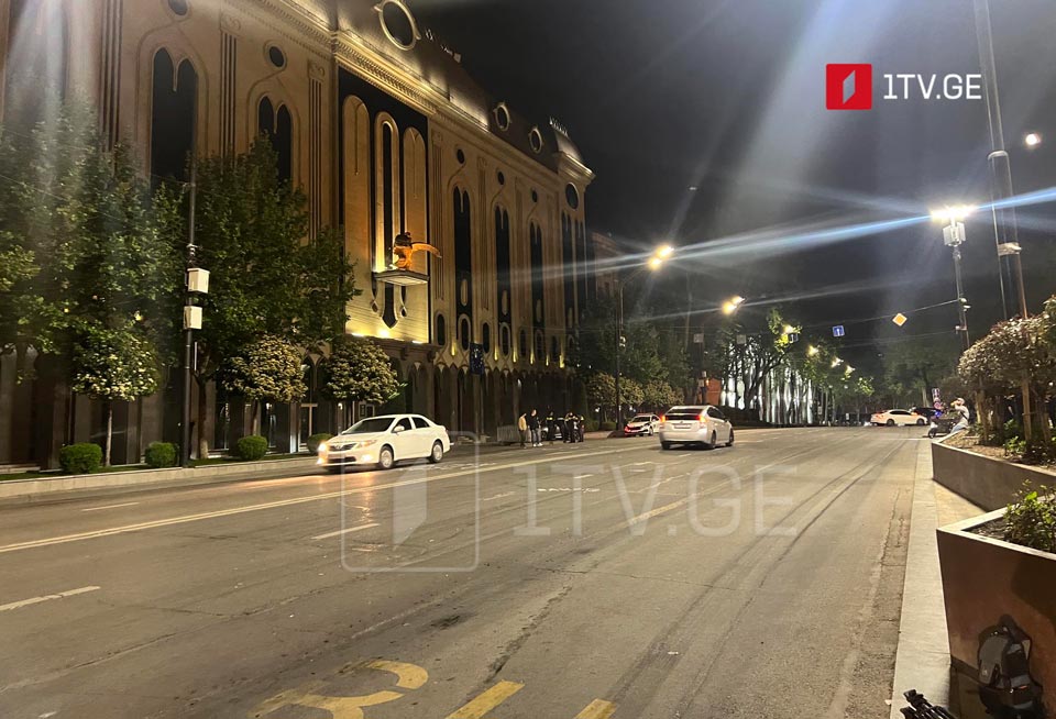 Traffic restored on Rustaveli Avenue
