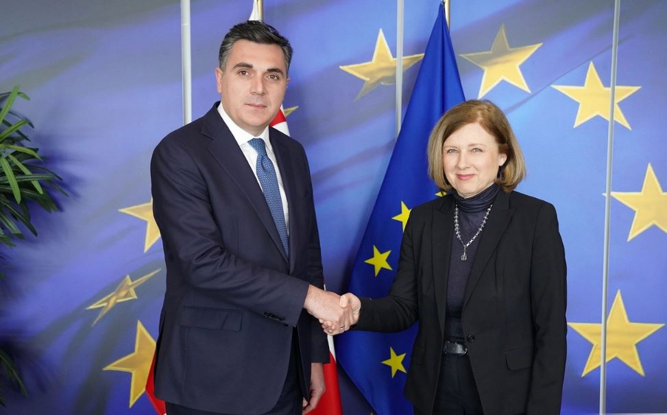 FM Darchiashvili meets EC's Věra Jourová