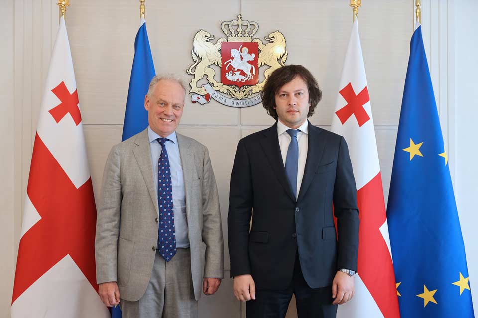 PM Kobakhidze meets EC's Gert Jan Koopman