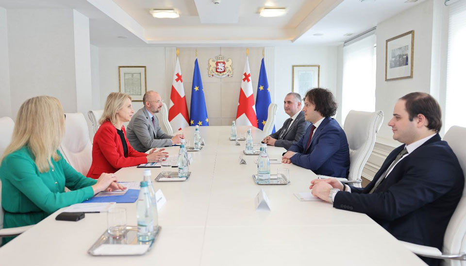 Իրակլի Կոբախիձեն հանդիպել է Եվրոպական ներդրումային բանկի փոխնախագահ Թերեզա Չերվինսկայի հետ.