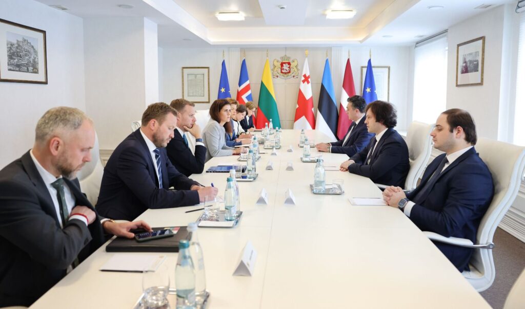Georgian PM meets FMs of Lithuania, Estonia, Latvia, Iceland