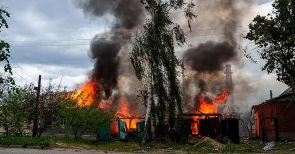 Rus hərbçilər Xarkov vilayətinin Volçansk şəhərində kaset bombalarından istifadə ediblər, 5 nəfər yaralanıb