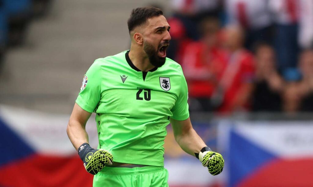 Georgia’s goalkeeper Giorgi Mamardashvili named best footballer of Georgia vs. Czechia match