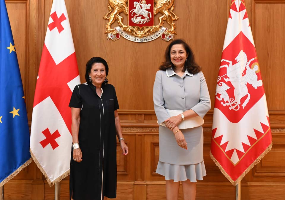 Georgian President meets Under Secretary Uzra Zeya