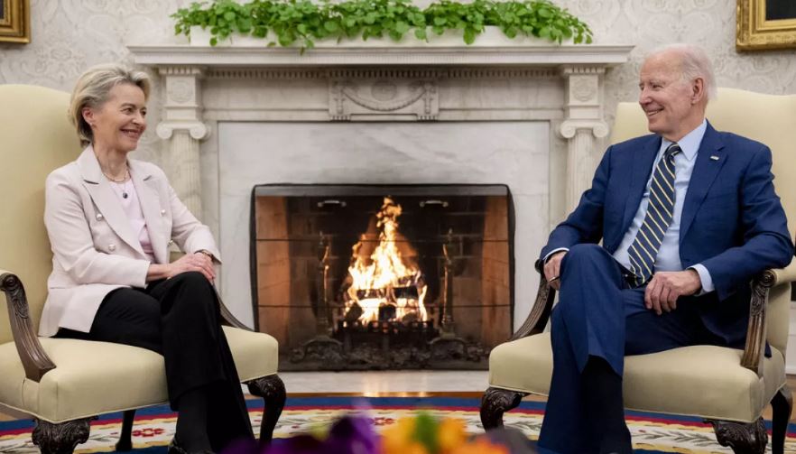 Biden congratulates von der Leyen on her re-election