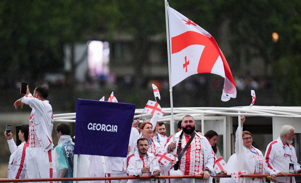 Georgian Olympic delegation cruises in Paris Olympics