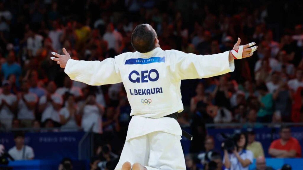 Georgian anthem played as Lasha Bekauri wins Gold at Paris Olympics