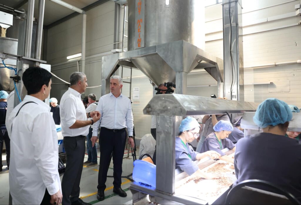 Environment Protection and Agriculture Minister visits nuts procession plant in Samegrelo