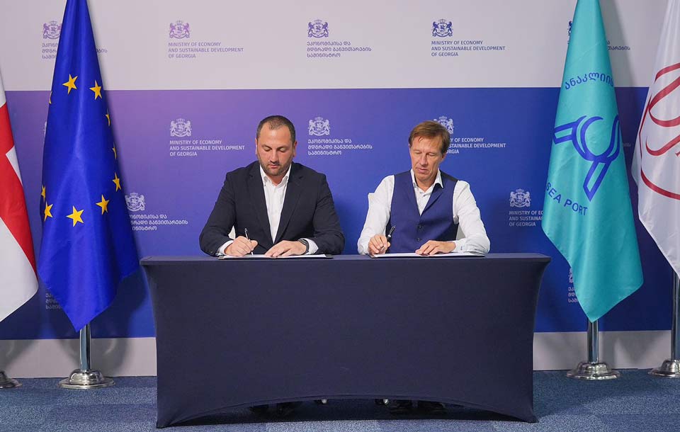 Government signs agreement with Jan De Nul within framework of Anaklia Port Construction 