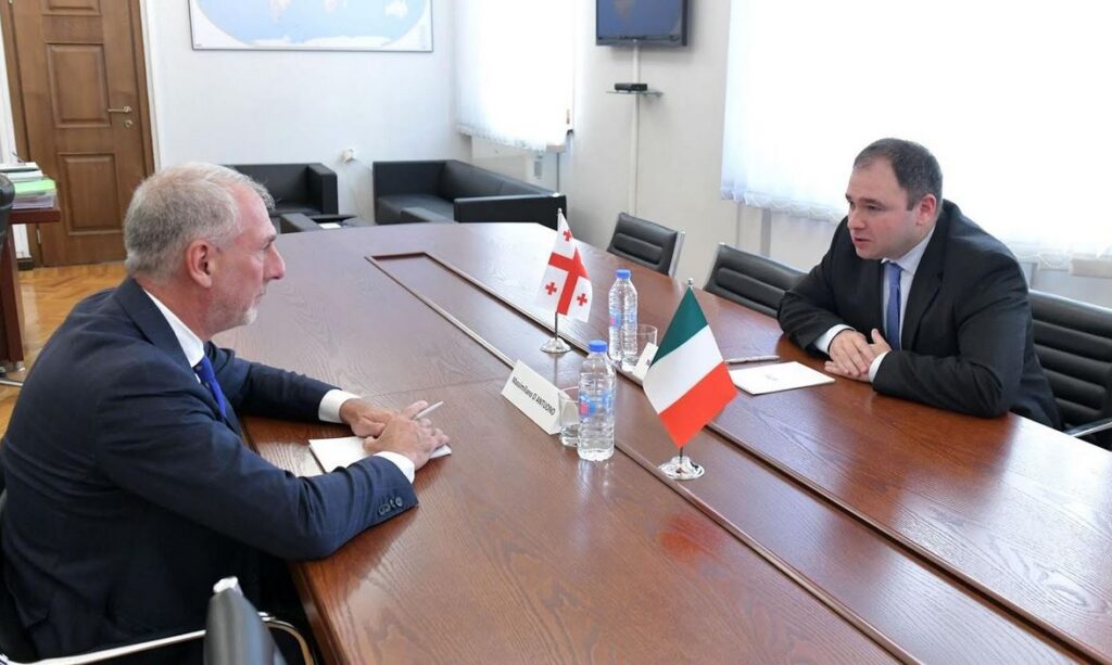 Nikoloz Samxaradze İtaliyanın səfiri ilə görüşüb