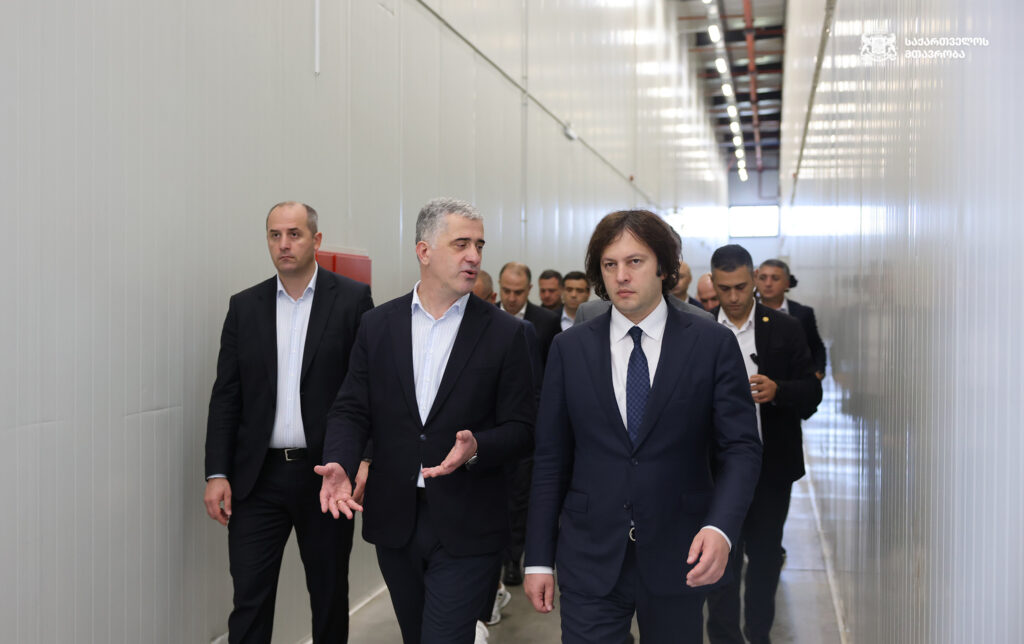 PM visits hazelnut processing plant in Zugdidi