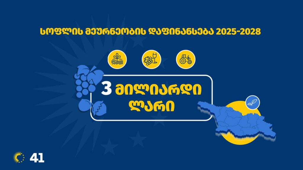 Папуашвили Шалва - 2025-2028 азты хъæууон хæдзарадмæ ивестиргонд уыдзæн 3 миллиард ларийы