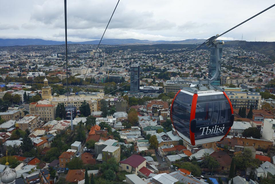 Cableway linking Rustaveli Avenue to Mtatsminda Park opens