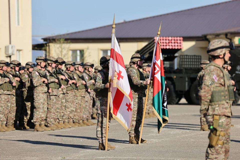 Georgian Defense Forces' 6th artillery brigade marks 16th anniversary with ceremony