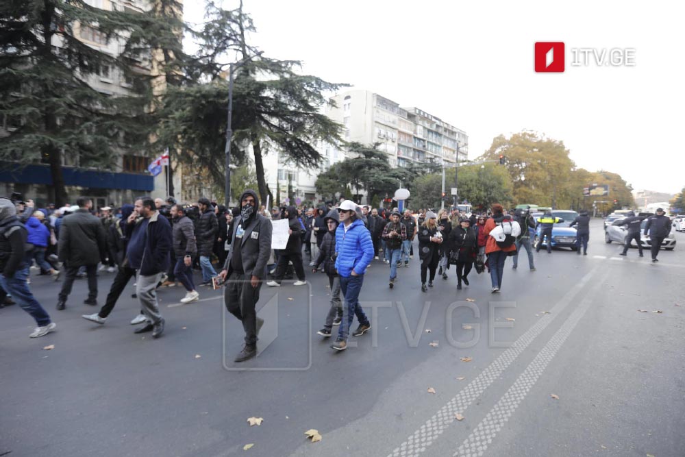 Opposition leaders, supporters march to Station Square