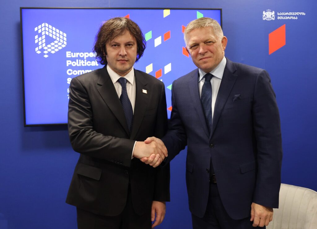 Georgian PM meets Slovak colleague in Budapest