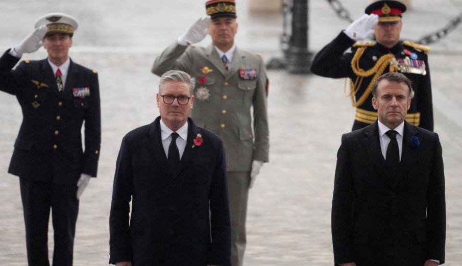 Emmanuel Makron Parisdə Böyük Britaniyanın baş naziri Kir Starmerə ev sahibliyi edib