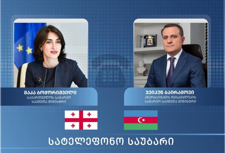 Maka Bocorişvili ilə Azərbaycanın xarici işlər naziri Ceyhun Bayramov arasında telefon danışığı baş tutub