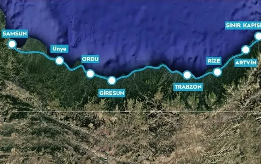 Türkiyə hökuməti Samsun-Sarpini birləşdirən dəmir yolunun tikintisinə başlayır