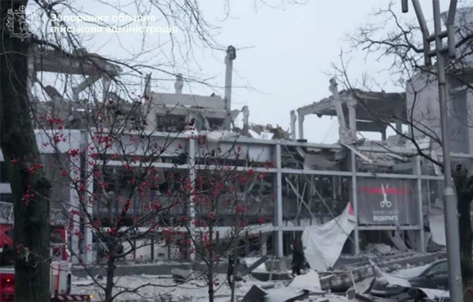 Rusiyanın raket hücumu nəticəsində Zaporojiedə 3 nəfər həlak olub, 17 nəfər isə xəsarət alıb, özəl klinika dağılıb