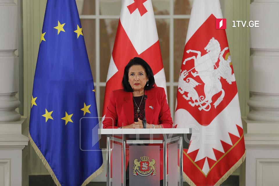Georgian President thanks Emmanuel Macron for his support - 'Europe is free choice of Georgian people'