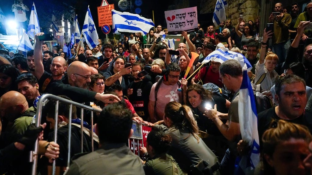 Qüdsdə Benyamin Netanyahunun evinin yaxınlığında keçirilən etiraz aksiyasında beş nümayişçi həbs edilib