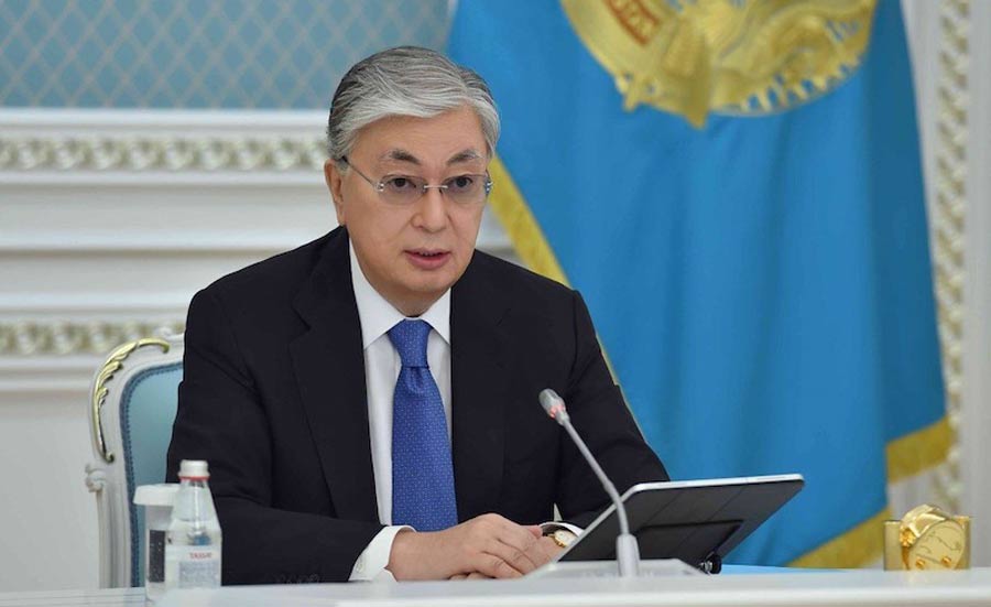 Президент Казахстана поздравляет президента Грузии Михаила Кавелашвили с наступающим Новым годом