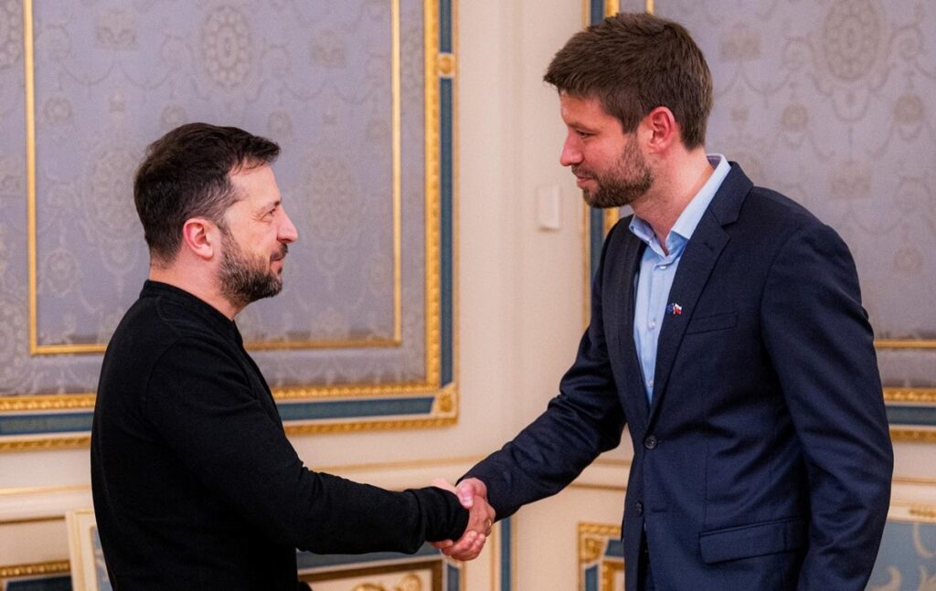 Volodimir Zelenski Slovakiyanın müxalifət lideri Mixal Şimeçka ilə görüşdü