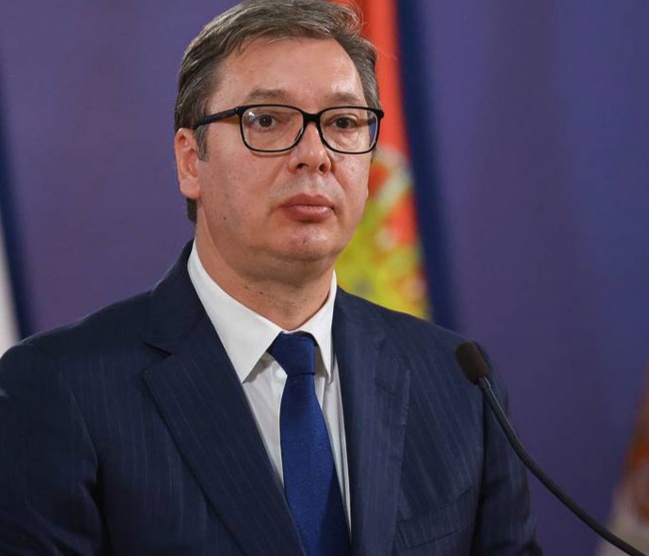 Aleksandar Vuçiç Serbiyada etirazların ölkə xaricindən təşkil olunduğunu bildirir