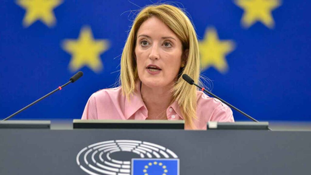 Роберта Метсола - Соглашение между США и Украиной является значительным прорывом и шагом на пути к устойчивому миру, Трамп и Зеленский нашли общий путь вперед, теперь мяч на стороне России