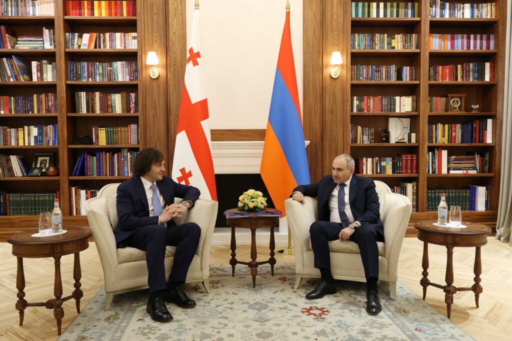 Իրակլի Կոբախիձե. Նիկոլ Փաշինյանի հետ հանդիպման ժամանակ քննարկել ենք մեր ռազմավարական գործընկերության, ինչպես նաև տարածաշրջանային և գլոբալ առանցքային հարցերը