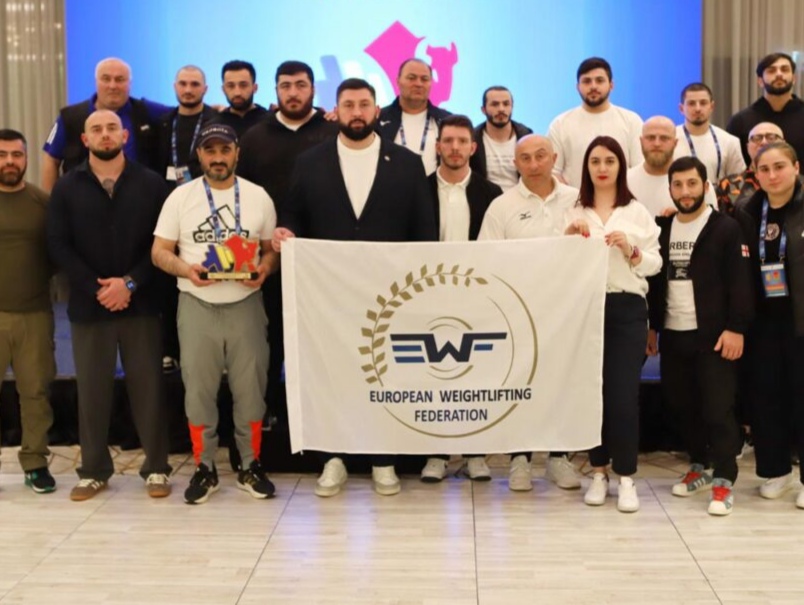 Gürcüstanın ağır atletika komandası Avropa çempionatında doqquz medalla komanda hesabında ikinci yeri tutdu #1TVSPORT