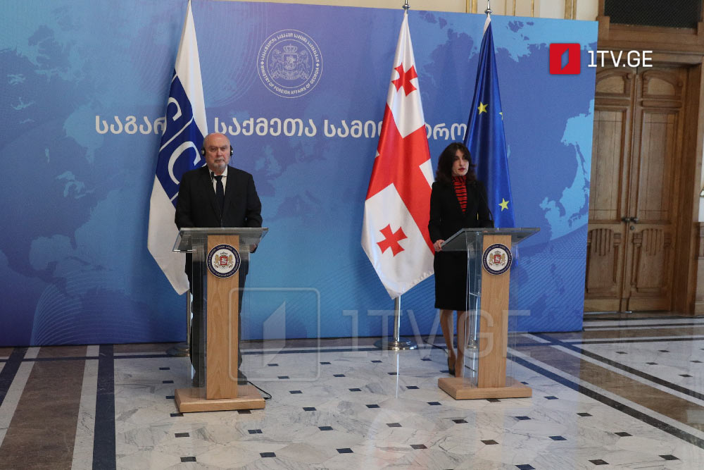 Maka Boçorişvili ATƏT-in Baş katibinə müraciət etdi – Sizin imkanınız olacaq ki, işğal xəttinə yaxın ərazilərdə, ölkənin ortasından keçən tikanlı məftilləri öz gözlərinizlə görəsiniz və işğalın ağır nəticələri ilə tanış olasınız