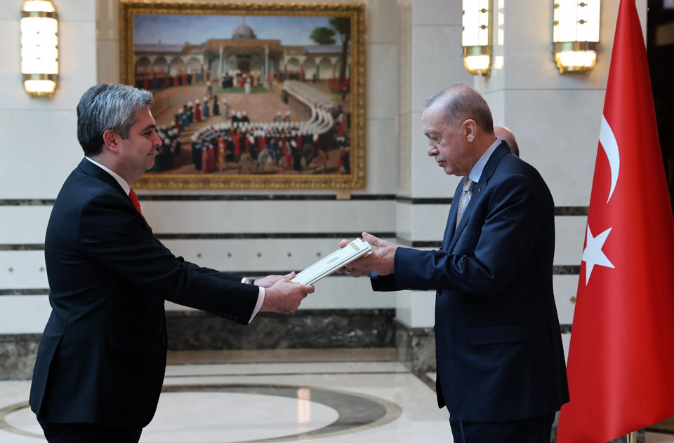 Georgia's new ambassador presents credentials to Turkish President