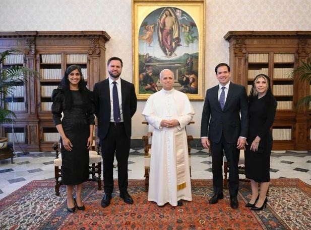 Roma Papası XIV Leo ABŞ-nin vitse-prezidenti Cei Di Vens və dövlət katibi Marko Rubio ilə görüşüb