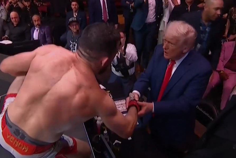 US President Trump attends Dvalishvili’s UFC fight