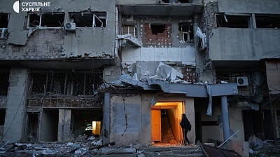 Rusiya Xarkova pilotsuz uçuş aparatları ilə hücum edib, 14 nəfər yaralanıb