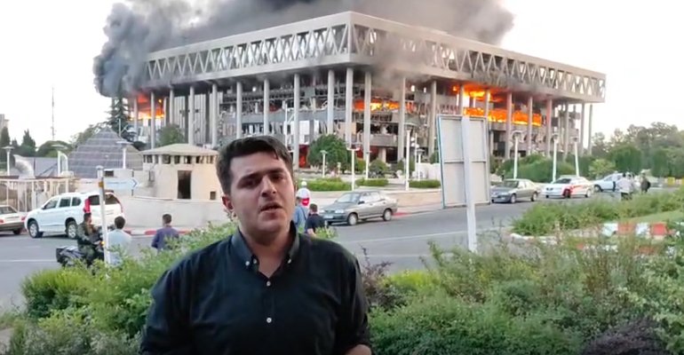 "BBC" - İranlı jurnalist bildirir ki, İranın dövlət televiziyasının bombalanması nəticəsində neçə nəfərin həlak olduğunu bilmir