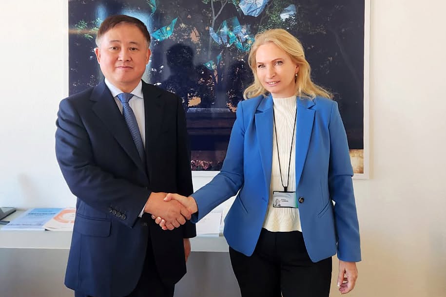 NBG Governor meets with People's Bank of China Governor at BIS Conference