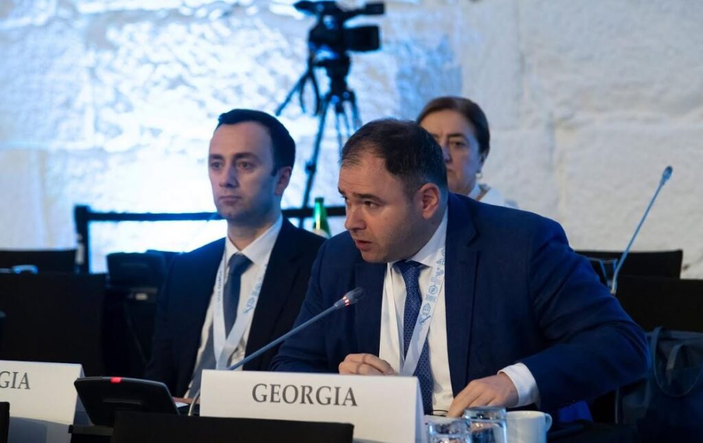 Николоз Самхарӡе – ОБСЕ Апарламенттә Ассамблеиа ажәахә иацырҵо анҵамҭаҿы Сириа анапхгара рахь ааҧхьара ҟарҵоит Аҧсни Цхинвалтәи арегиони  «рхьыҧшымра» аҧыхра иазкны