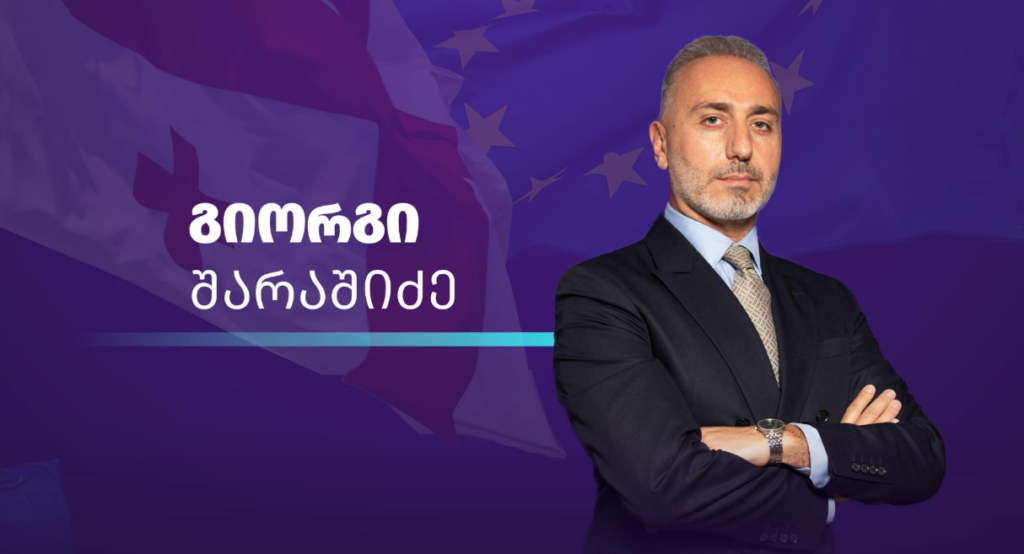 Gakharia for Georgia considers Giorgi Sharashidze as Tbilisi mayoral candidate